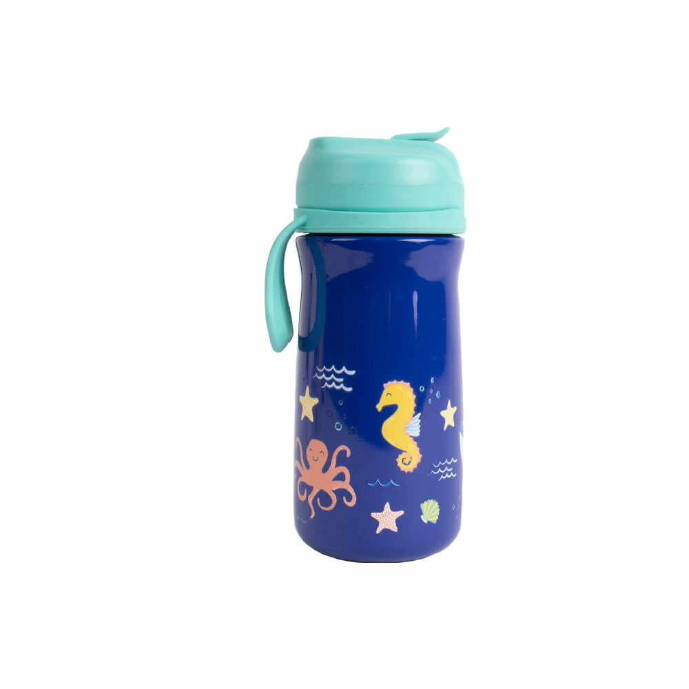 Sticlă albastră din oțel inoxidabil pentru copii 370 ml Ocean - Ladelle