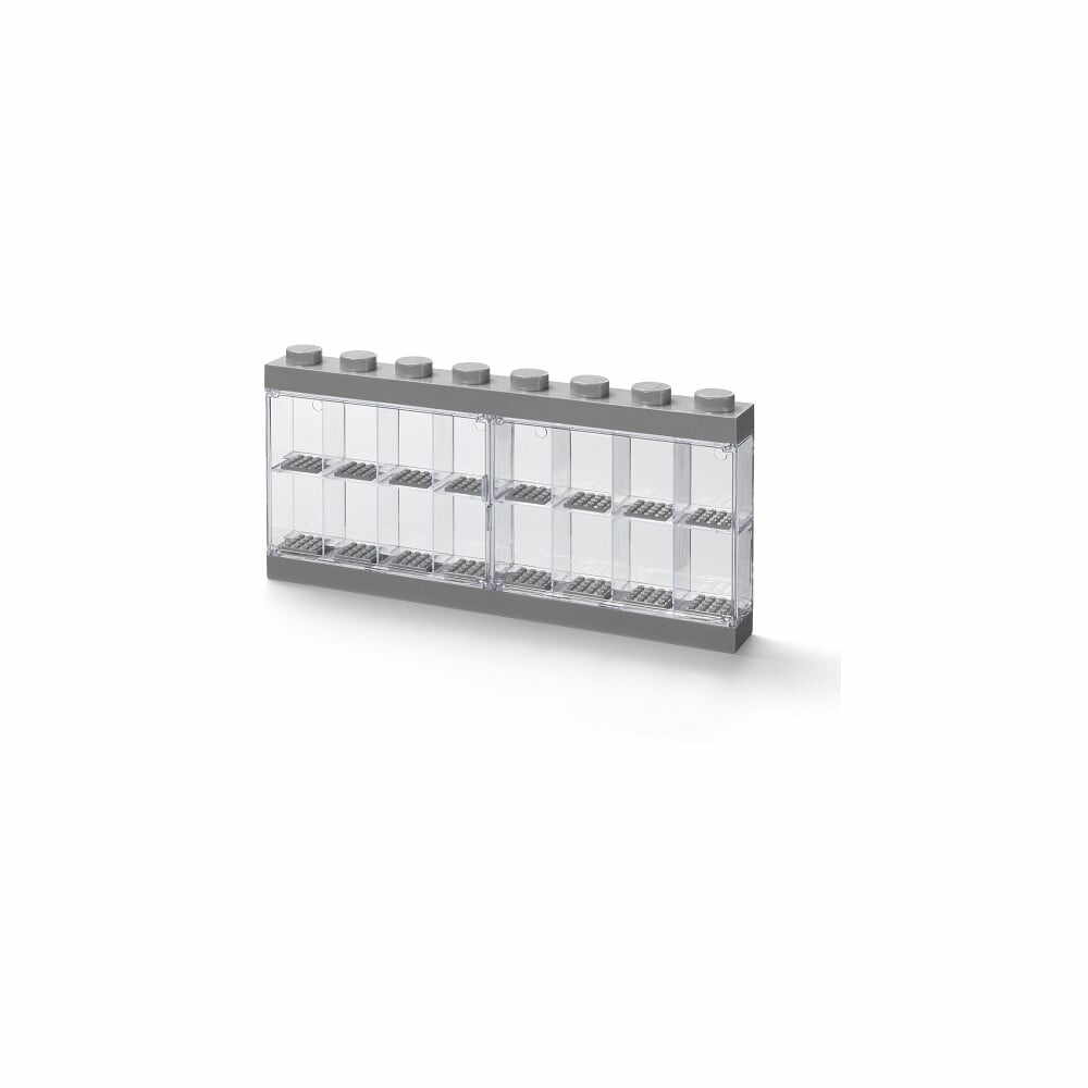Dulap de colecție gri pentru 16 minifigurine - LEGO®