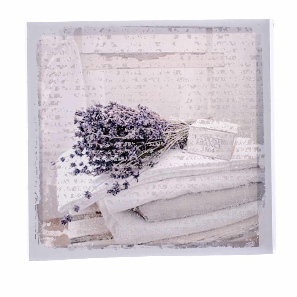 Tablou pe pânză cu lavande Dakls Flowers, 28 x 28 cm