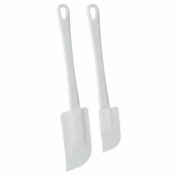 Set 2 spatule din plastic Metaltex, alb