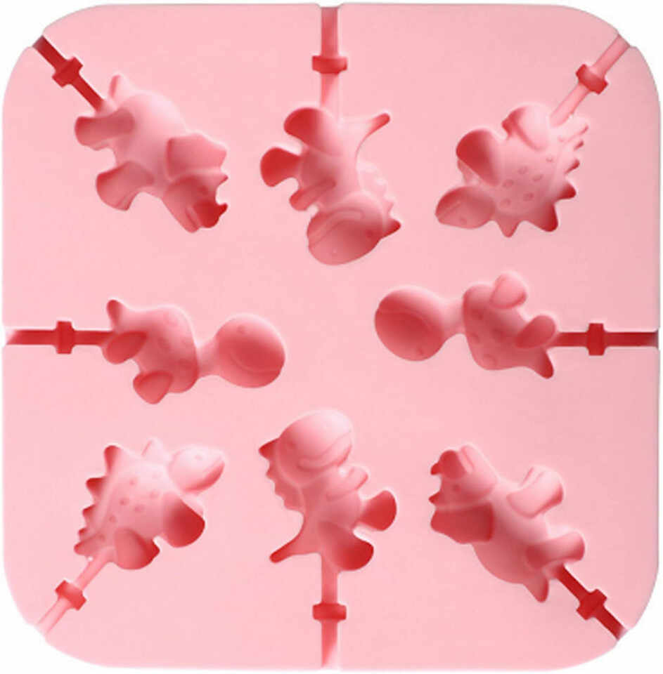 Forma pentru bomboane Generic, silicon, roz, 14 x 13,7 x 2,3 cm