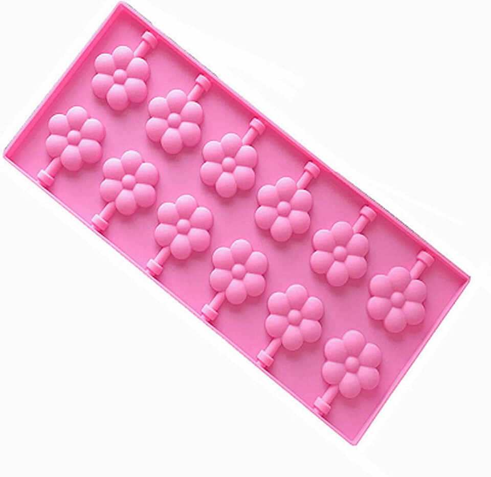 Forma pentru bomboane Generic, silicon, roz, 26,3 x 11,5 cm
