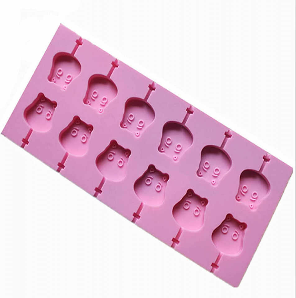 Forma pentru prajituri/bomboane Generic, roz, silicon, 26,3 x 11,5 cm