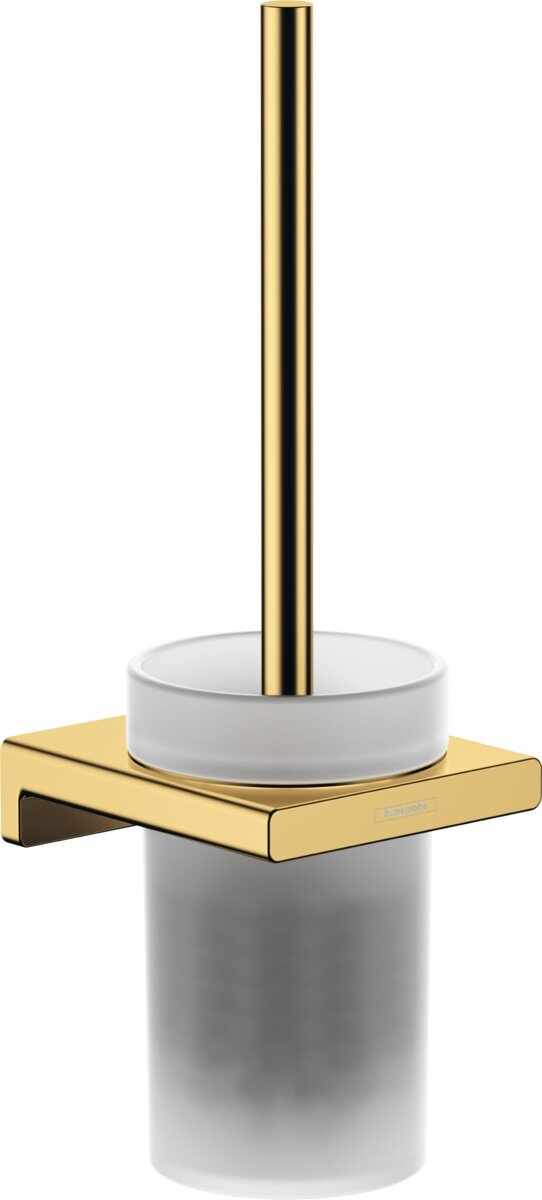 Perie wc cu suport Hansgrohe AddStoris, polished gold optic - 41752990