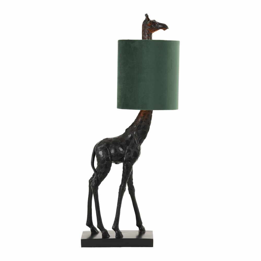 Veioză verde-închis/negru (înălțime 61 cm) Giraffe – Light & Living