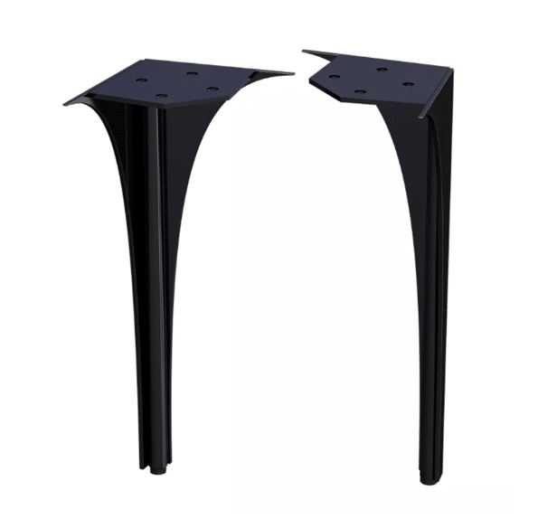 Set picioare spate pentru mobilier Oristo Louis 27.5 cm Negru