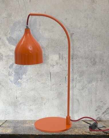 Lampa de masa Hang, Mauro Ferretti, 13x50 cm, fier, portocaliu