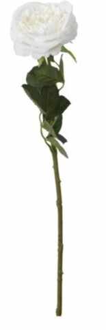 Floare artificiala Rose, 12x12x63 cm, poliester, alb