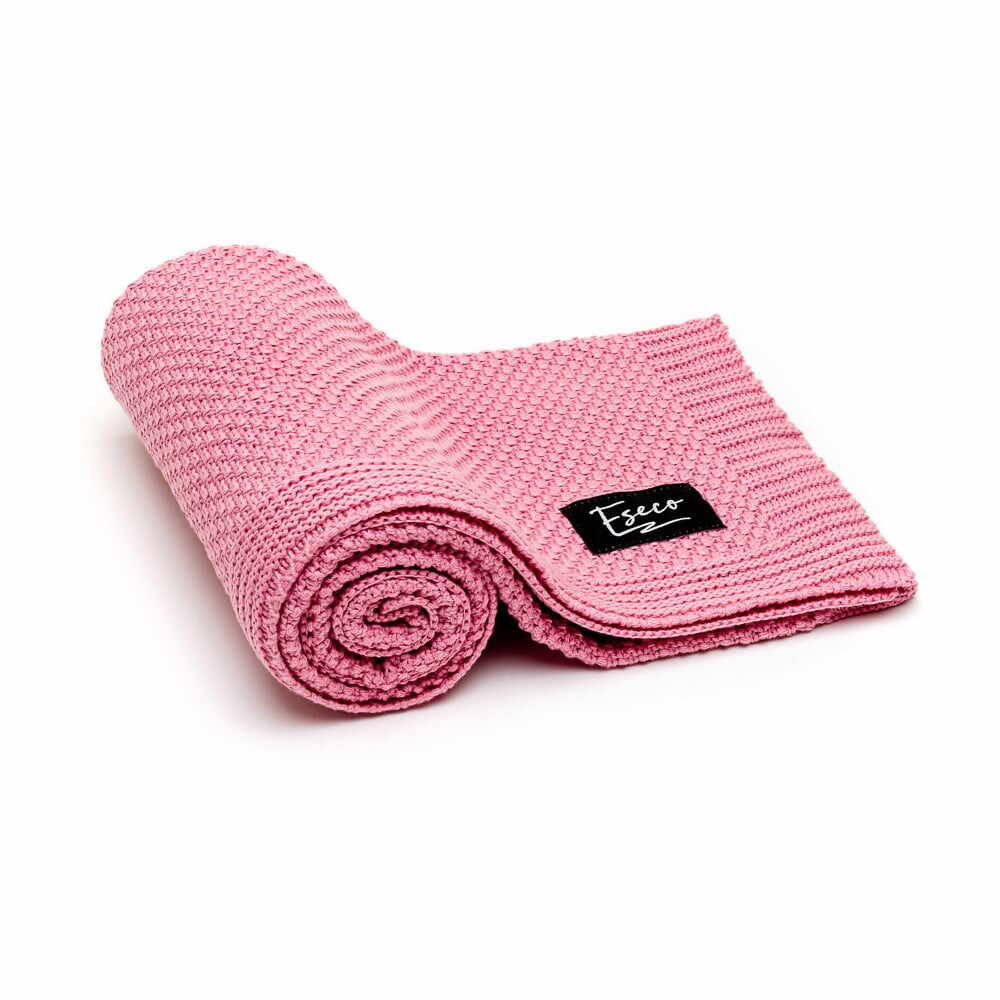  Pătură tricotată pentru copii T-TOMI, 80 x 100 cm, roz la pret 174 lei 