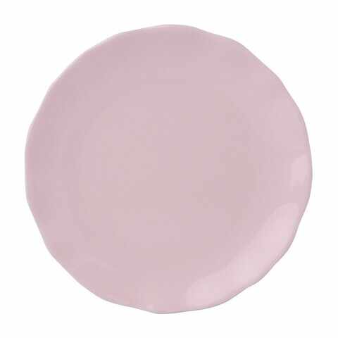 Farfurie intinsa Diana Rustic, Ambition, 27 cm, ceramica, roz