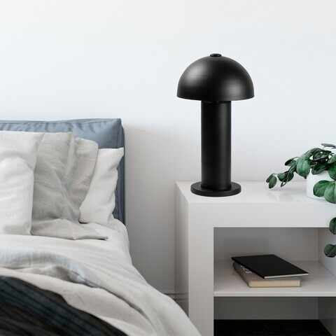 Lampa de masa, Mixed - 11503, Fulgor, 26 x 49 cm, 1 x E14, 40W, negru
