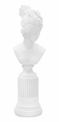 Statueta / Decoratiune Woman, Mauro Ferretti, 11x10.5x35.5 cm, polirasina, alb