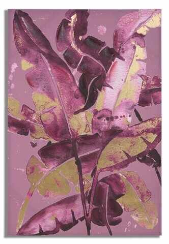 Tablou decorativ Dark Leaves, Mauro Ferretti, 80x120 cm, canvas, multicolor