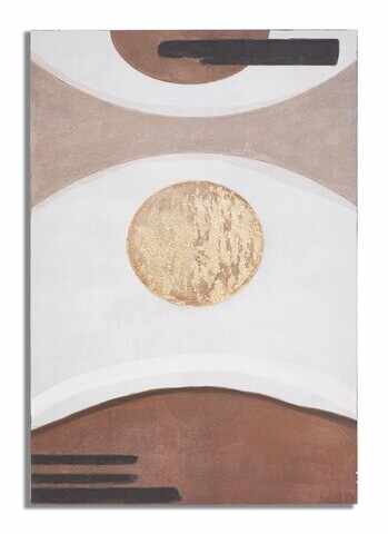 Tablou decorativ Sunry, Mauro Ferretti, 80x120 cm, lemn pin/canvas pictat manual