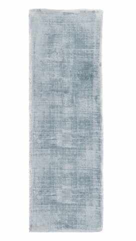 Covor Rashmi, Bizzotto, 80 x 250 cm, viscoza, verso din bumbac, albastru deschis