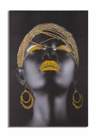 Tablou decorativ Maasai Lady, Mauro Ferretti, 80x120 cm, canvas/lemn de pin