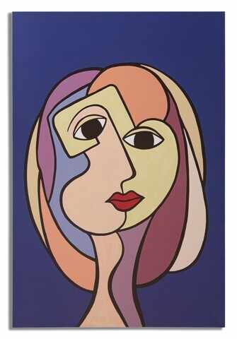 Tablou, Mauro Ferretti, Double Face - A, 80 x 2 x 120 cm, lemn de pin/panza, multicolor