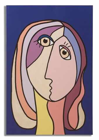 Tablou, Mauro Ferretti, Double Face - B, 80 x 2 x 120 cm, lemn de pin/panza, multicolor
