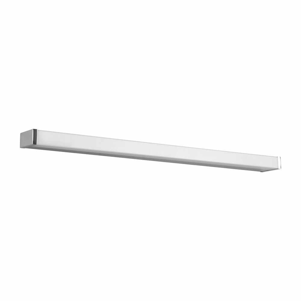 Aplică de perete argintiu-lucios LED (lungime 80 cm) Fabio – Trio