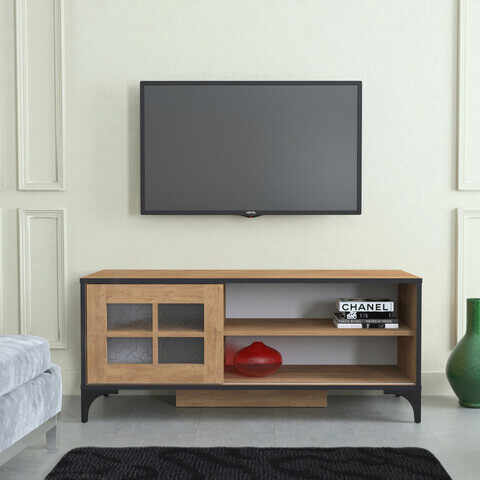 Comoda TV, Comforty, Revival 125Lk, 125x54x42 cm, Stejar