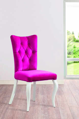 Scaun, Çilek, Rosa Chair, 55x84x56 cm, Multicolor