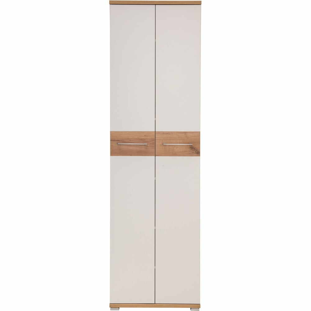Șifonier alb cu aspect de lemn de stejar 59x199 cm Topix – Germania
