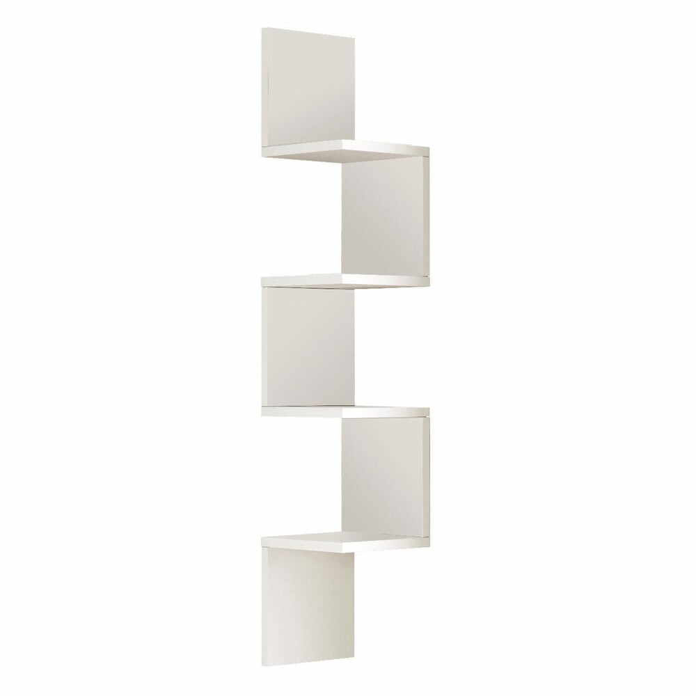 Bibliotecă de perete albă 22x117 cm Laura – Kalune Design