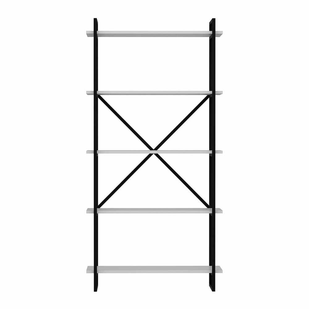 Etajeră neagră-albă 90x180 cm Elston – Kalune Design