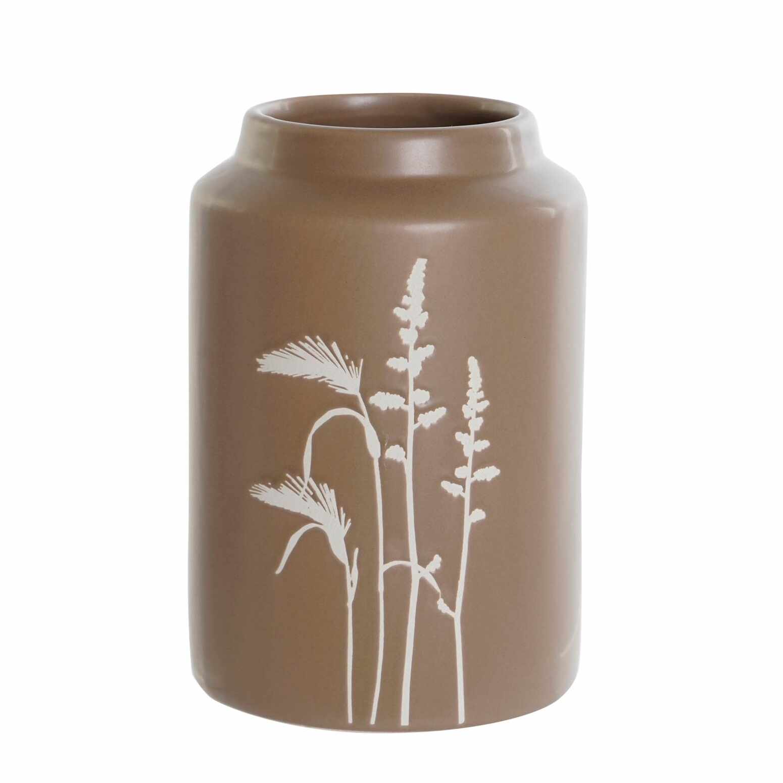 Vaza Herbs din ceramica maro 21 cm