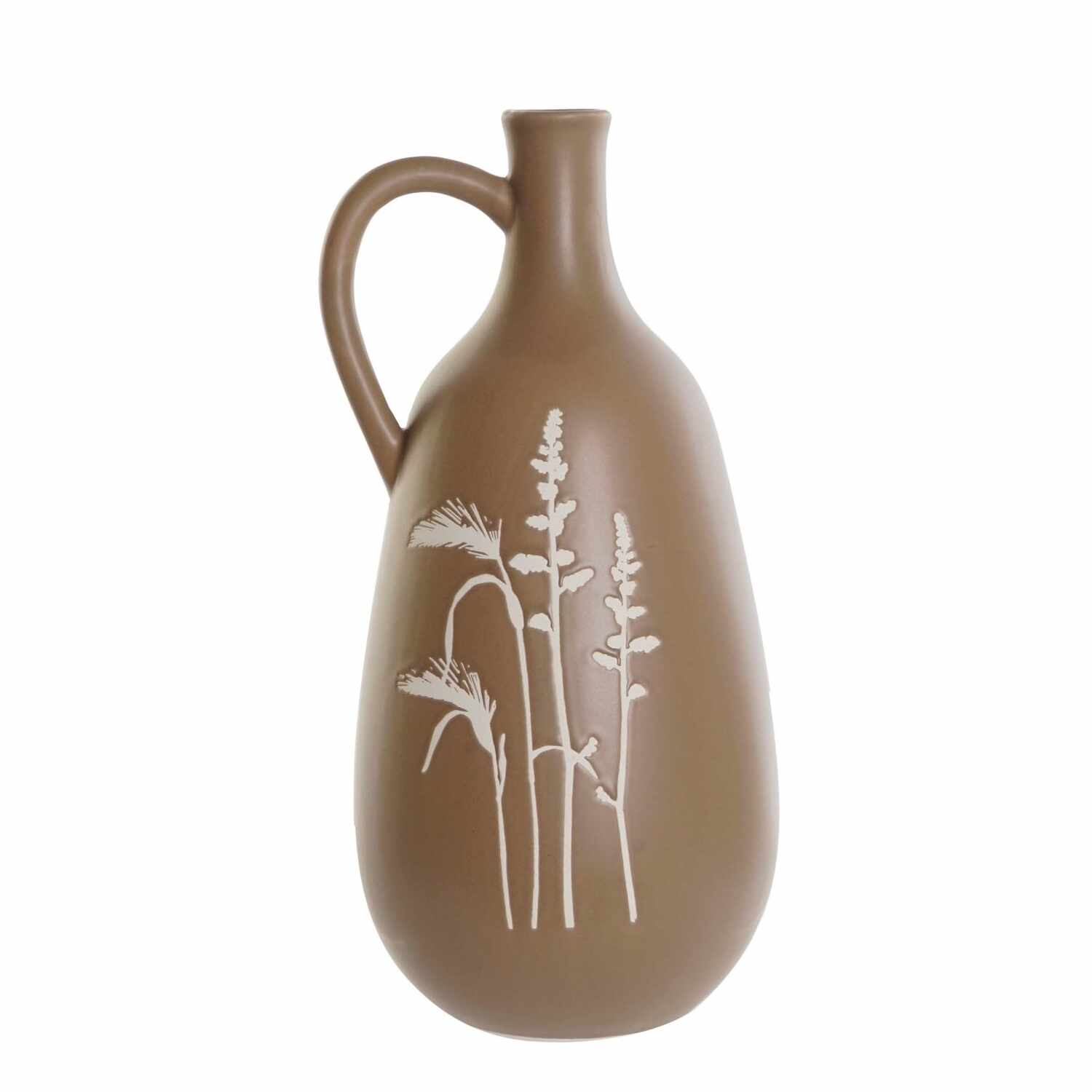 Vaza Herbs din ceramica maro 30 cm 