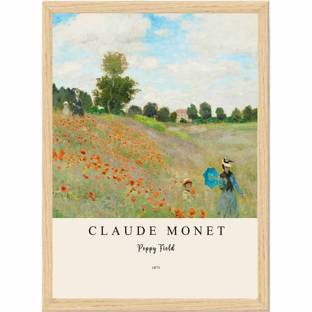 Poster cu ramă 55x75 cm Claude Monet – Wallity