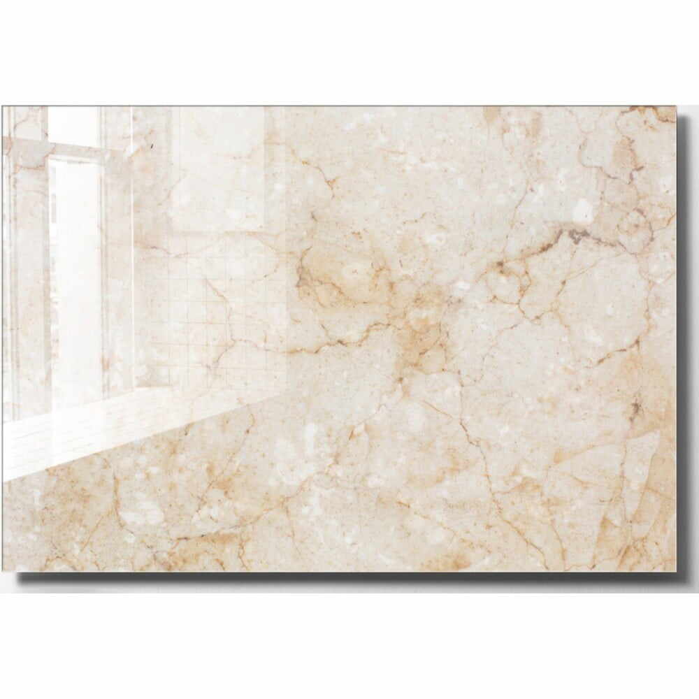 Tablou din sticlă 70x50 cm Marble – Wallity