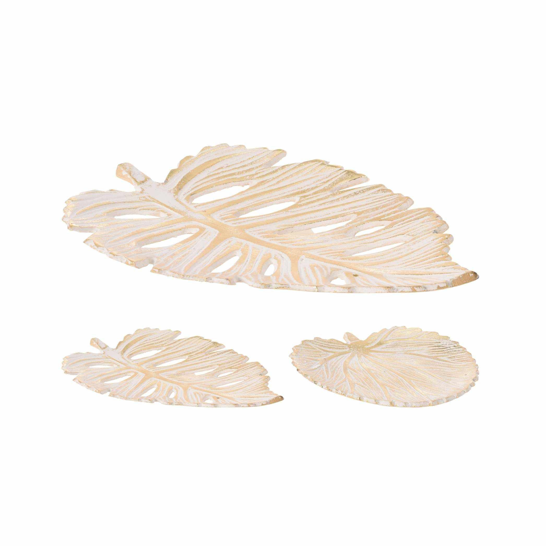 Tava decorativa White Leaf 15 cm - modele diverse 