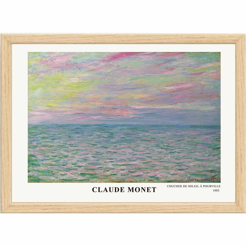 Poster cu ramă 75x55 cm Claude Monet – Wallity