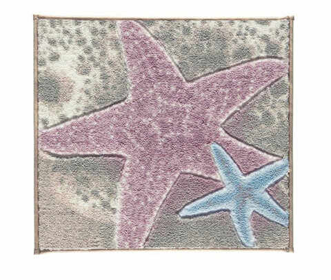 Covoraș de baie, Confetti, Sea Star, 50x57 cm, Poliamida, Roz