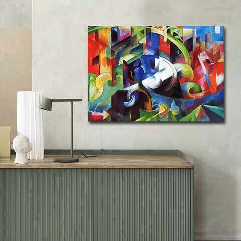 Tablou decorativ, 70100FAMOUSART-033, Canvas, 70 x 100 cm, Multicolor