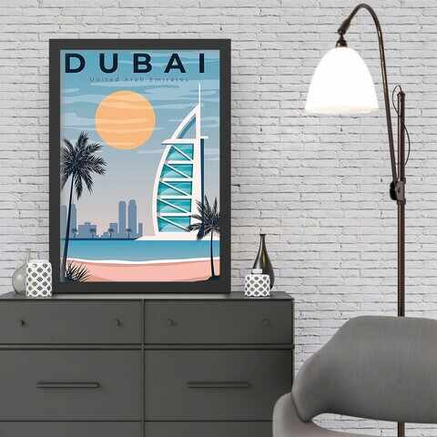 Tablou decorativ, Dubai (35 x 45), MDF , Polistiren, Multicolor