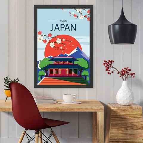 Tablou decorativ, Japan (35 x 45), MDF , Polistiren, Multicolor