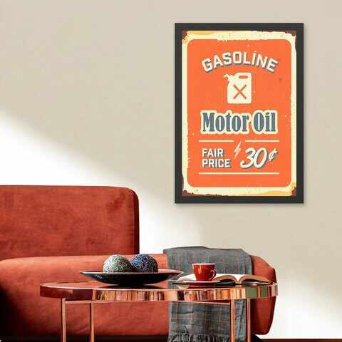 Tablou decorativ, Motor Oil 2 (40 x 55), MDF , Polistiren, Multicolor