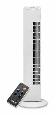 Ventilator Turn cu ionizare Clean Air Optima CA405, Debit 520 m3 / h, Consum 40 - 65 W/h, Control digital, Timer, Telecomanda