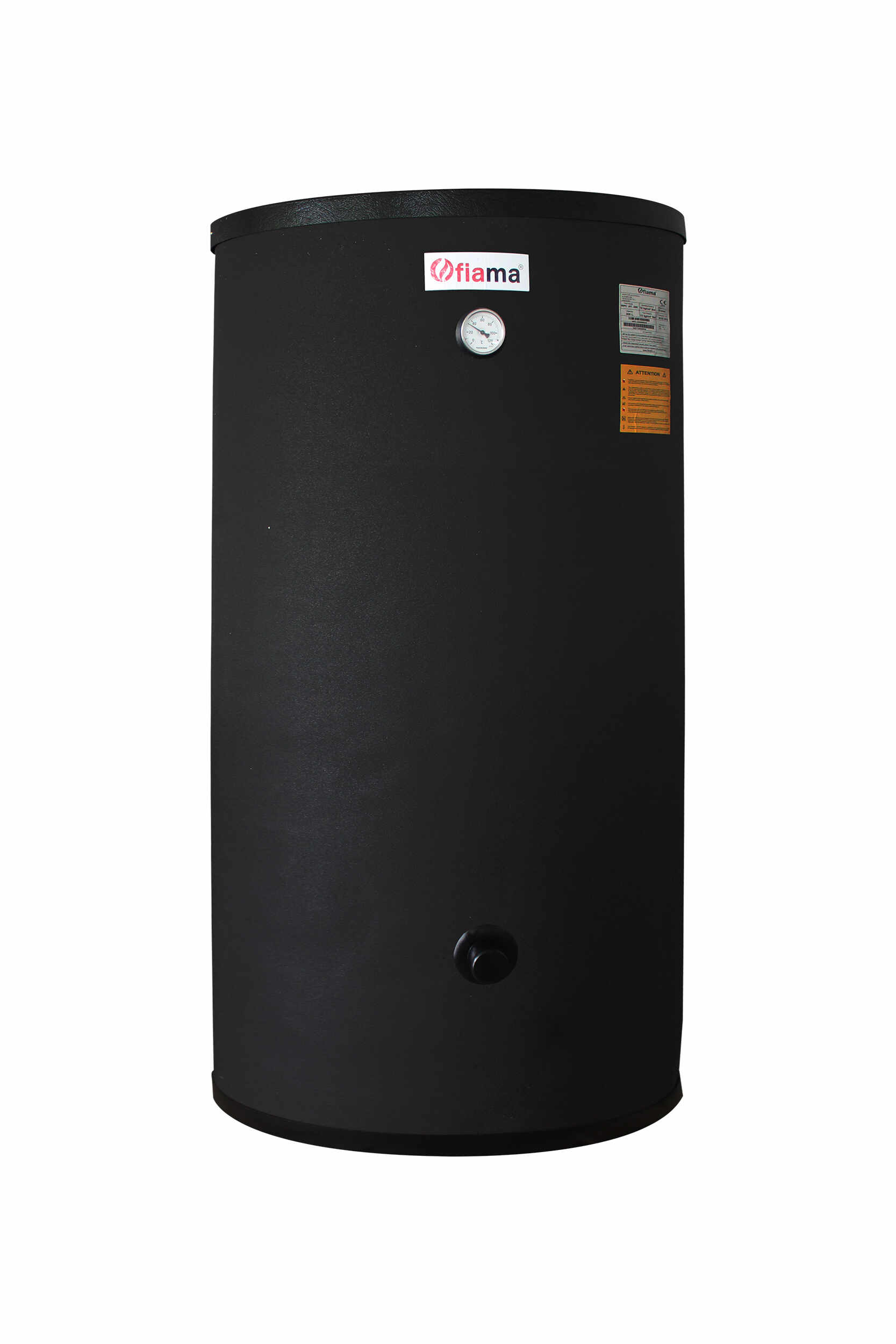 Boiler cu 2 serpentine FIAMA WPC HT 160 LT 2S, pentru centrala termica si solar, montaj pe sol, izolatie termica, manta de protectie, serpentine bivalent