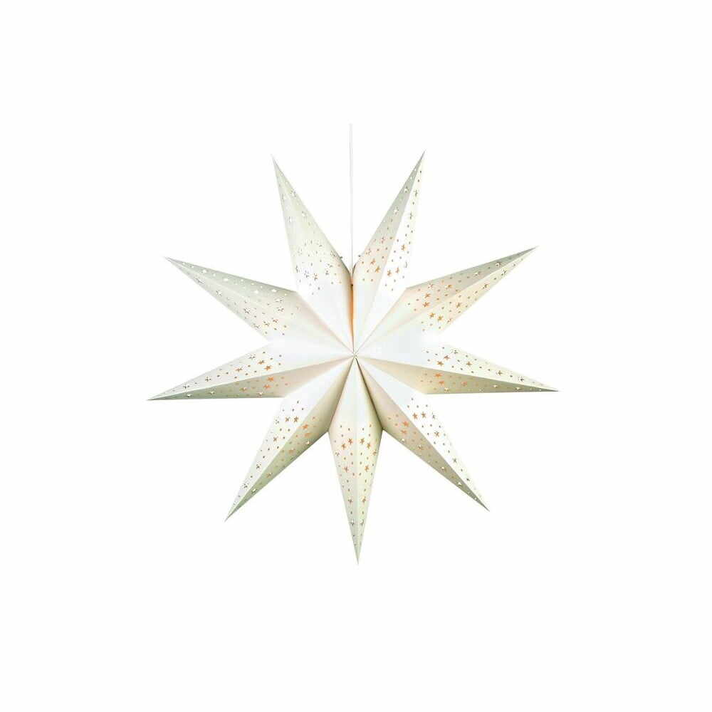Decorațiune luminoasă albă ø 75 cm cu model de Crăciun Solvalla – Markslöjd