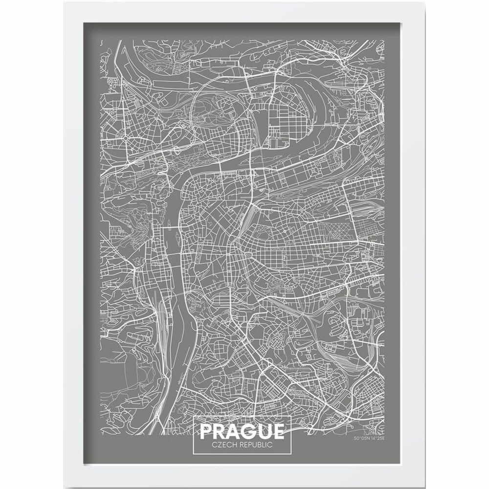 Poster cu ramă 40x55 cm Prague – Wallity