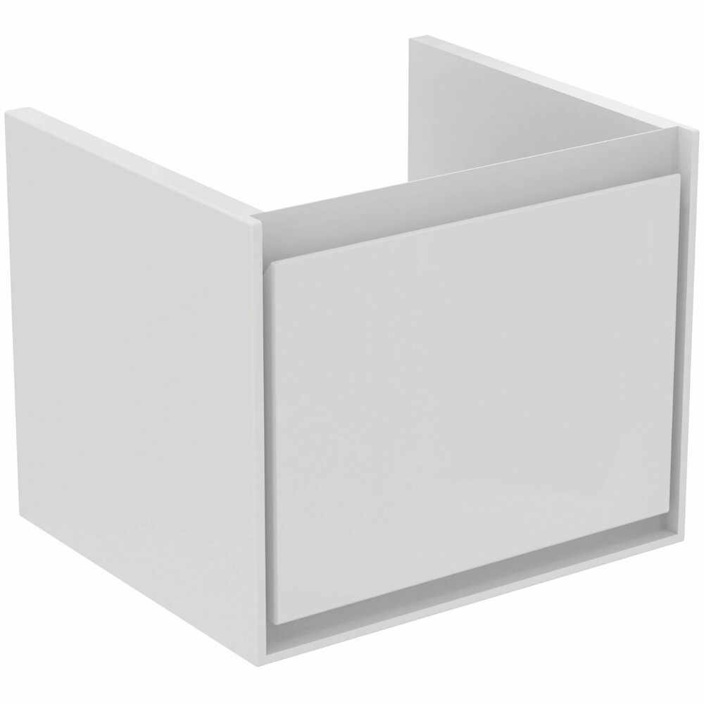 Dulap suspendat pentru lavoar alb Ideal Standard Connect Air Cube 48.5 cm E0844B2