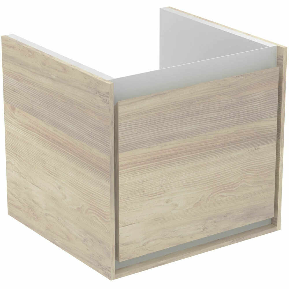 Dulap suspendat pentru lavoar maro deschis lemn Ideal Standard Connect Air Cube 43.5 cm