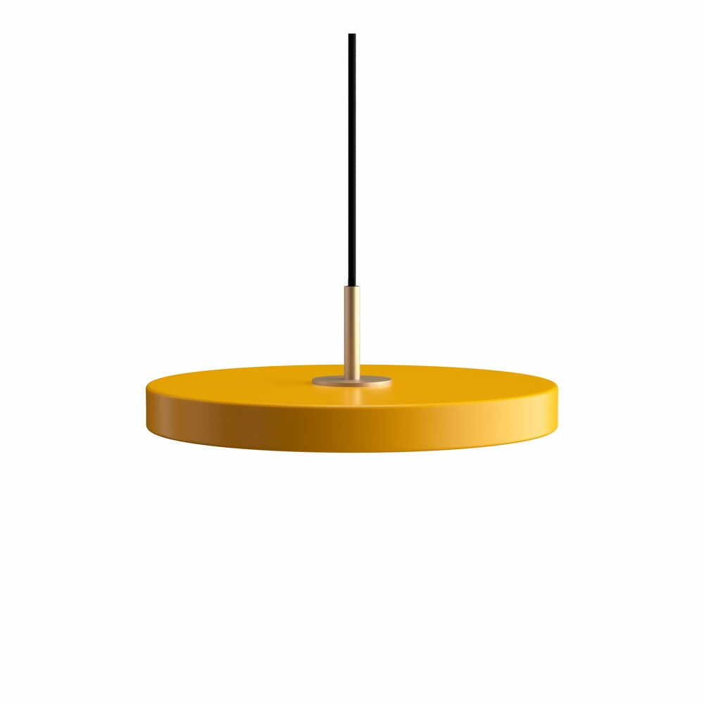 Lustră galbenă LED cu abajur din metal ø 31 cm Asteria Mini – UMAGE