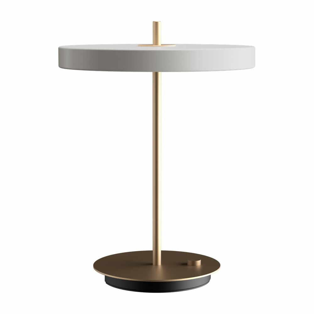 Veioză albă LED cu intensitate reglabilă cu abajur din metal (înălțime 41,5 cm) Asteria Table – UMAGE