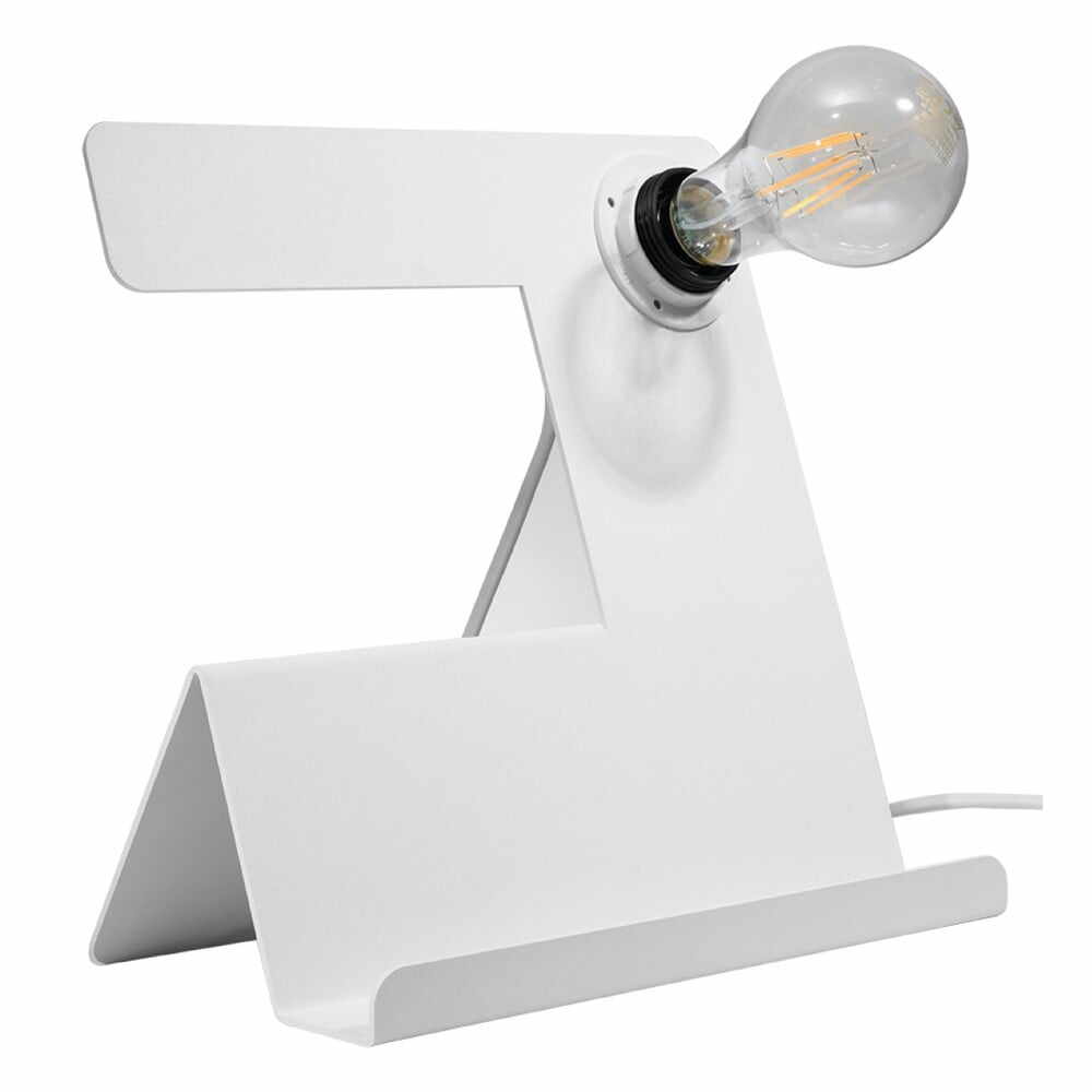 Veioză albă (înălțime 24 cm) Gabriel – Nice Lamps