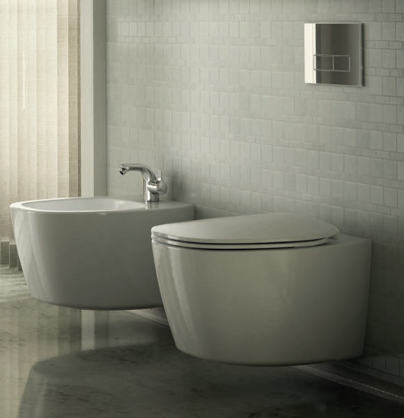 Set vas toaleta suspendat Aquablade si capac softclose Ideal Standard Dea