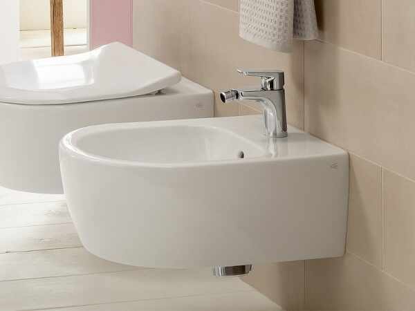 Set vas wc si bideu suspendat VilleroyBoch Avento Direct Flush cu capac slim soft close